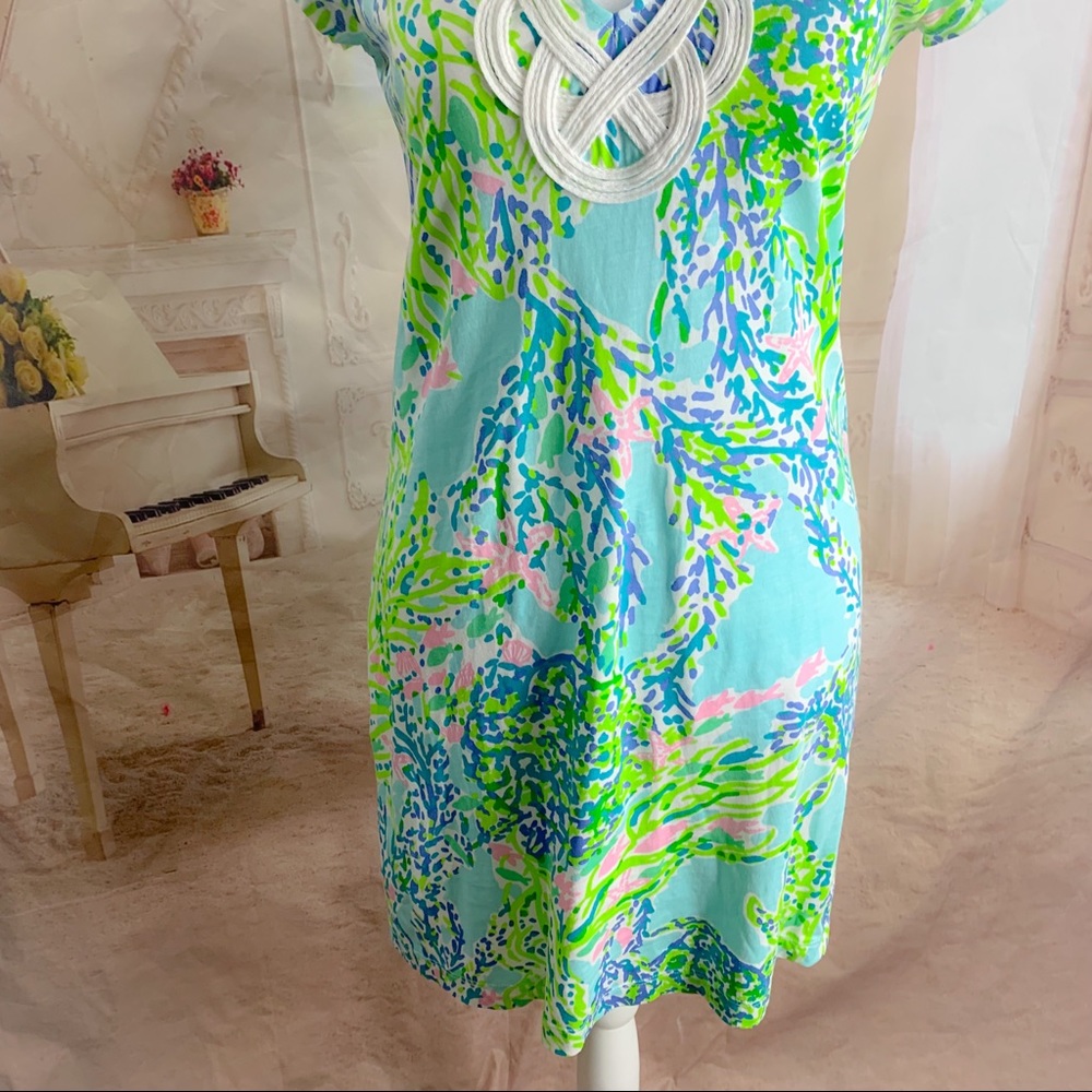 Lilly Pulitzer Women’s V Neck Brewster Dress In Lima Peru Dress - Picture 7 of 11